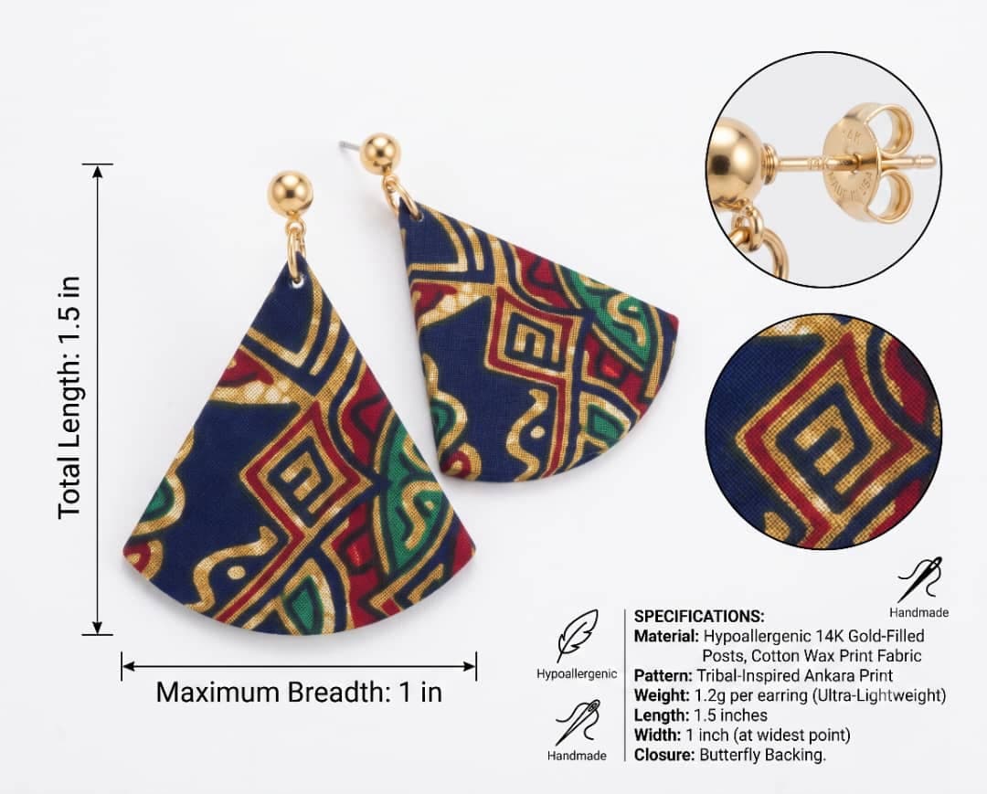 Fabric Earrings